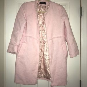 PINK Zara Tweed Coat